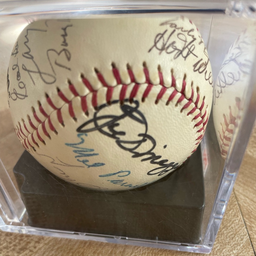 Baseball with Hall of Famers Signatures and Letter of Authenticity